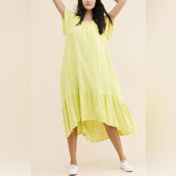 Maeve x Anthropologie - High-low Midi Ruffle Hem Dress, size XXSP - Picture 1 of 10